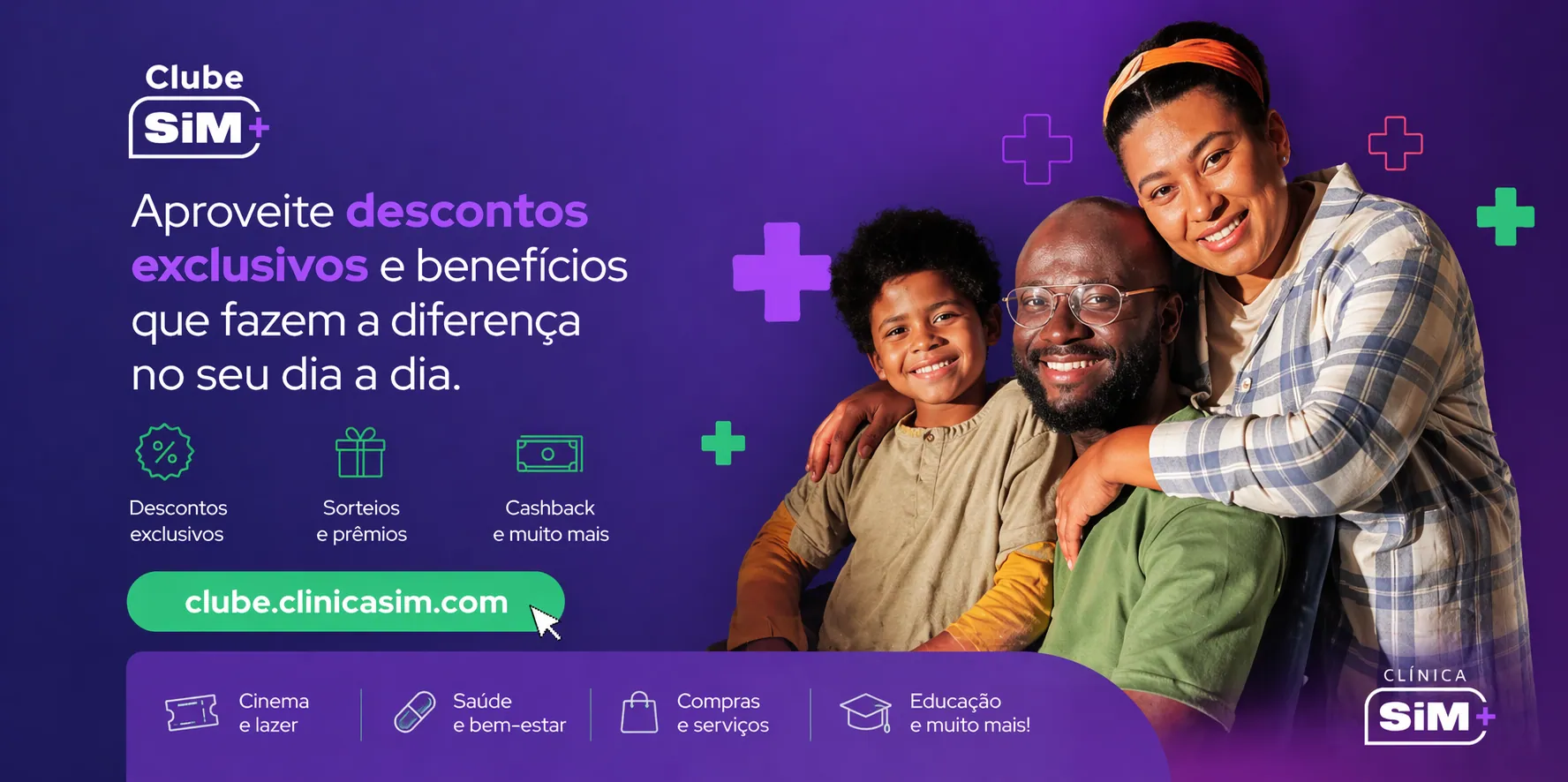 Clube de Vantagens — descontos, cashback e sorteios